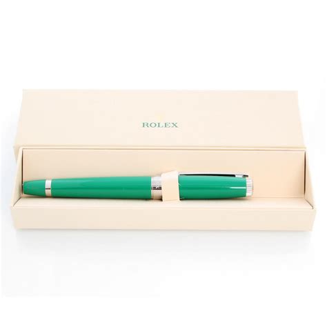 rolex luxury green resin ballpoint pen|ROLEX Green Rollerball Pen – Exclusive VIP Gift .